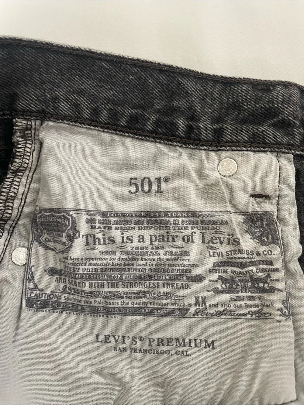 Levi's Black Frayed Mid-Rise Jean Shorts